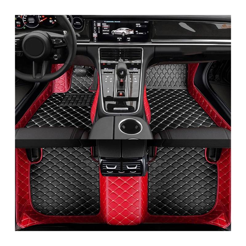 Automatten Für Ford Für Mustang 2021 2020 2019 2018 2017 2016 2015 Auto Fußmatten Interior Styling Leder Teppiche Auto Schutz Fussmatten Auto(3PC floor mat 14,Right steering wheel) von DHDYJSA