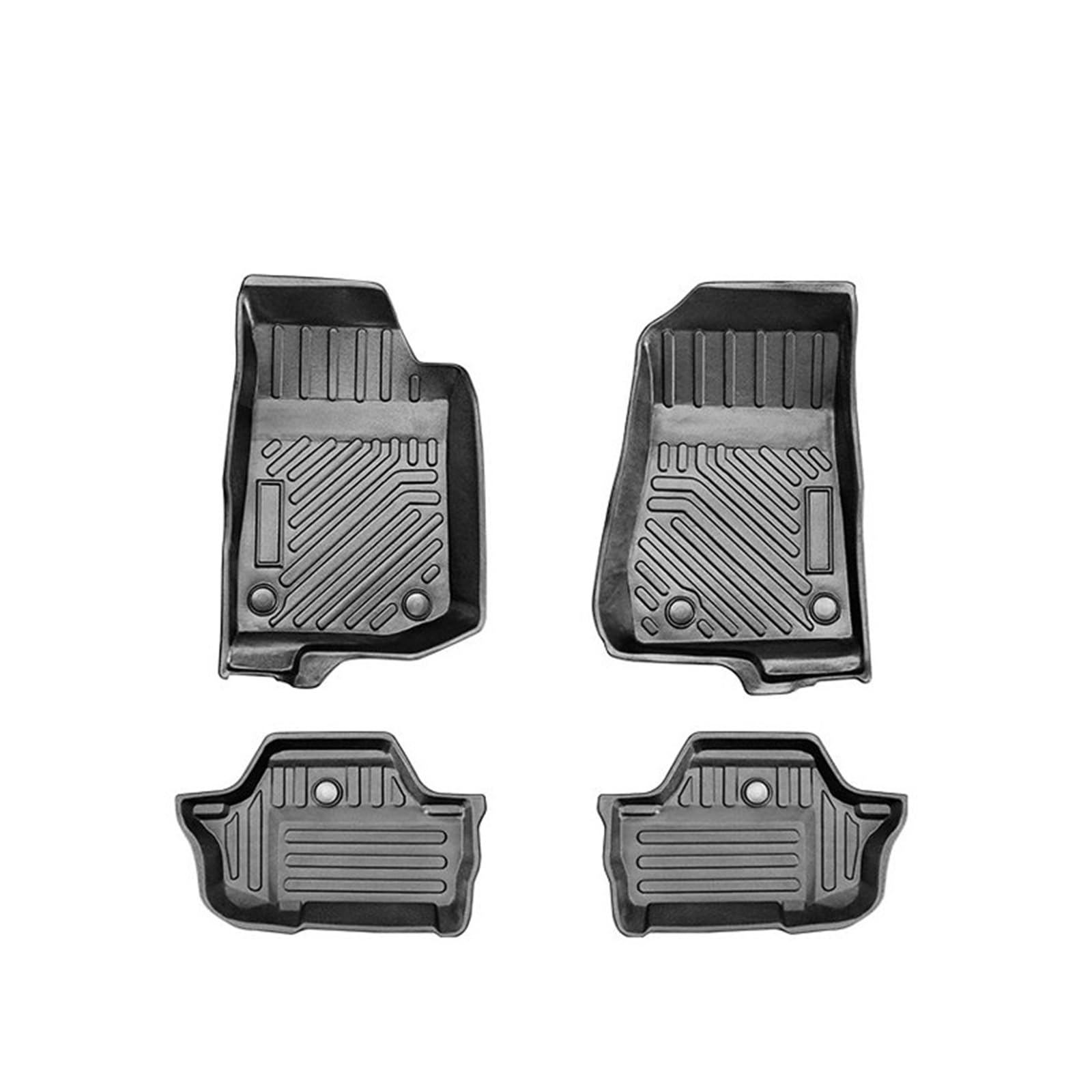 Automatten Für Jeep Für Wrangler Für JK 2007-2017 Für JL 2018-2021 LHD Auto Boden Matte Auto Fuß Pad Boden Liner Teppich 2 Tür 4 Tür Fussmatten Auto(JL 2Door) von DHDYJSA