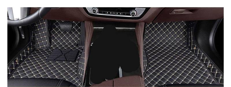 Automatten Für Lexus Für GX Für GX460 Für GX470 2001-2023 Custom Car Fußmatten Auto Teppiche Fuß Coche Zubehör Fussmatten Auto(Black-beige,2001-2009) von DHDYJSA