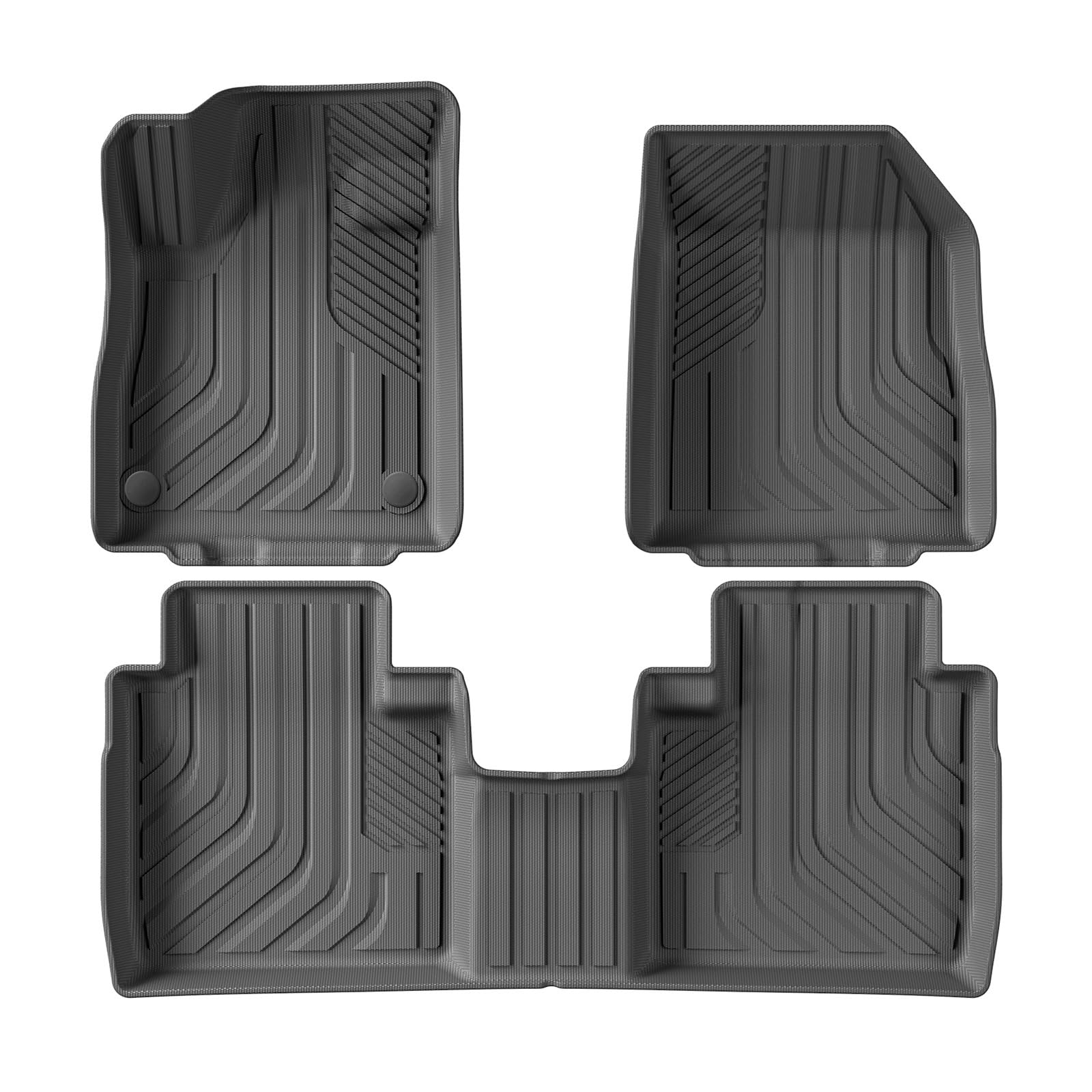Automatten Für Lincoln Für Nautilus 2024 2025 Auto Fußmatten Cargo-Liner Stamm Pad TPE 3D Fuß Matte Schwarz Links Hand Stick Fussmatten Auto(LHD 3P) von DHDYJSA