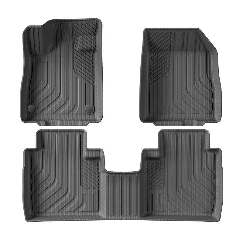 Automatten Für Lincoln Für Nautilus 2024 2025 Auto Fußmatten Cargo-Liner Stamm Pad TPE 3D Fuß Matte Schwarz Links Hand Stick Fussmatten Auto(LHD 3P) von DHDYJSA
