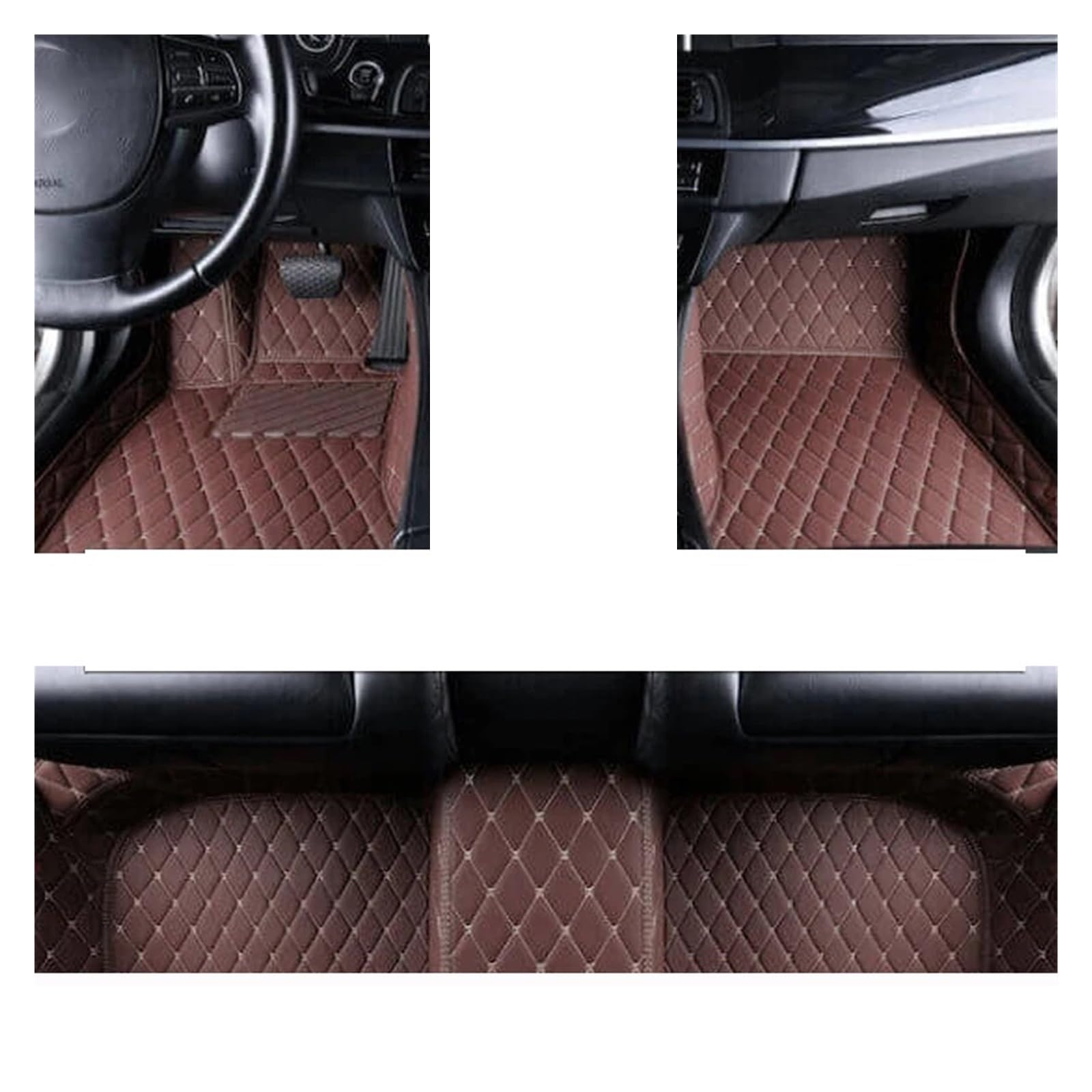 Automatten Für Mazda 3 2006-2012 Auto Fußmatten Benutzerdefinierte Auto Fuß Pads Teppich Abdeckung Innen Zubehör Fussmatten Auto(LHD BROWN) von DHDYJSA