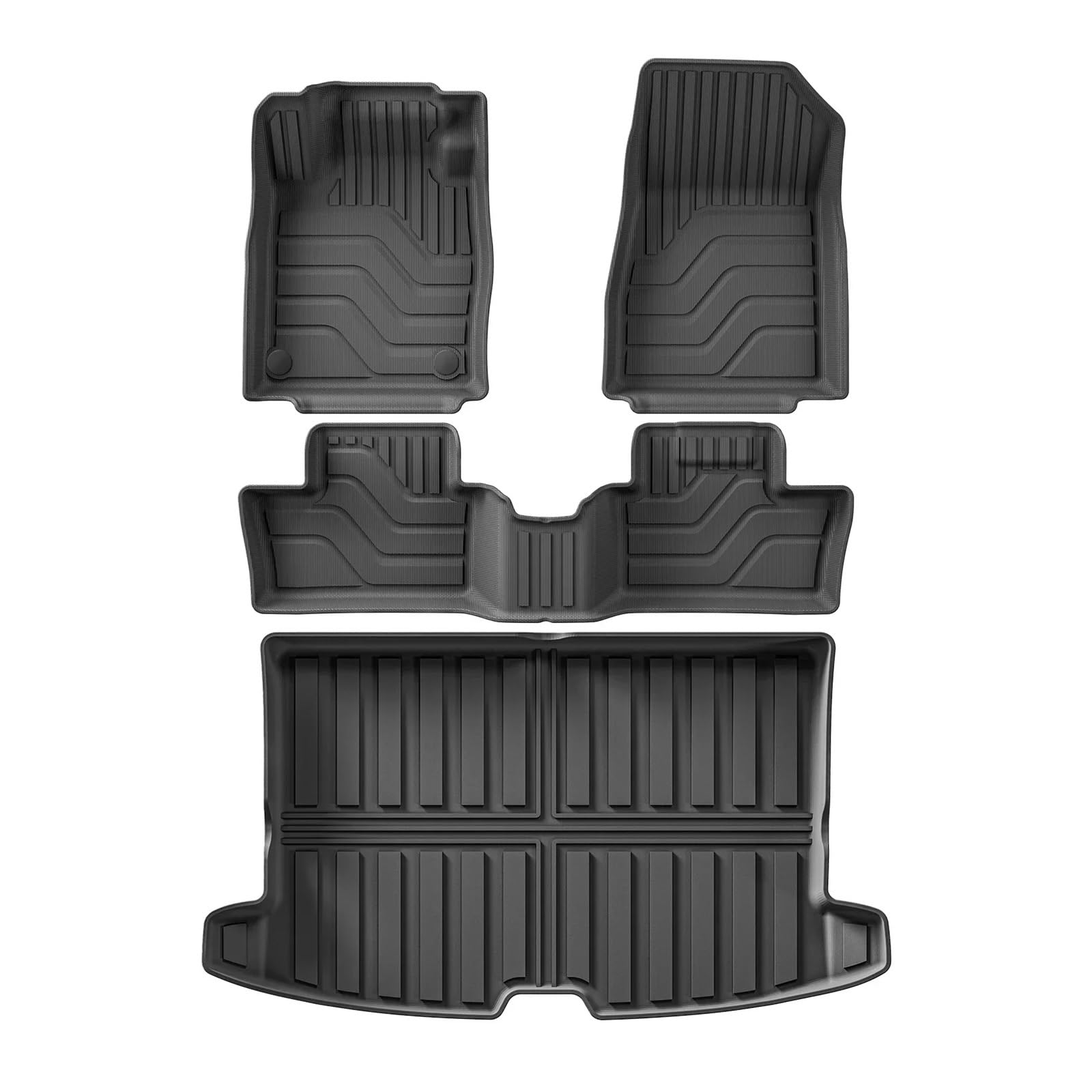 Automatten Für Nissan Für Juke 2022 2023 2024 Auto Fußmatten Stamm Pad TPE 3D Fuß Matte Schwarz Links Hand Stick Fussmatten Auto(24JUKE LHD 4P) von DHDYJSA