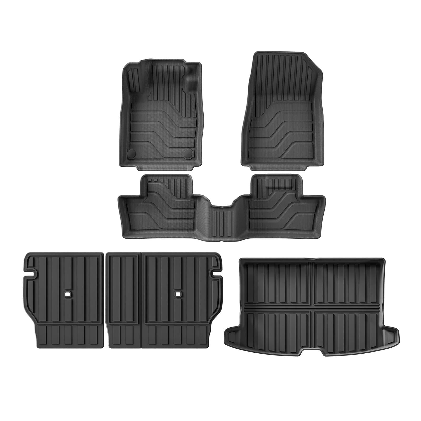 Automatten Für Nissan Für Juke 2022 2023 2024 Auto Fußmatten Stamm Pad TPE 3D Fuß Matte Schwarz Links Hand Stick Fussmatten Auto(24JUKE LHD 6P) von DHDYJSA