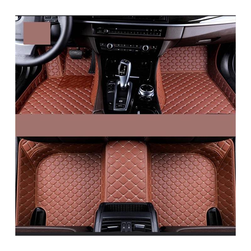 Automatten Für Peugeot 308 2007–2023 Maßgeschneiderte Auto-Fußmatten Autoteppiche Fußmatten Zubehör Fussmatten Auto(Brown,2007-2015) von DHDYJSA