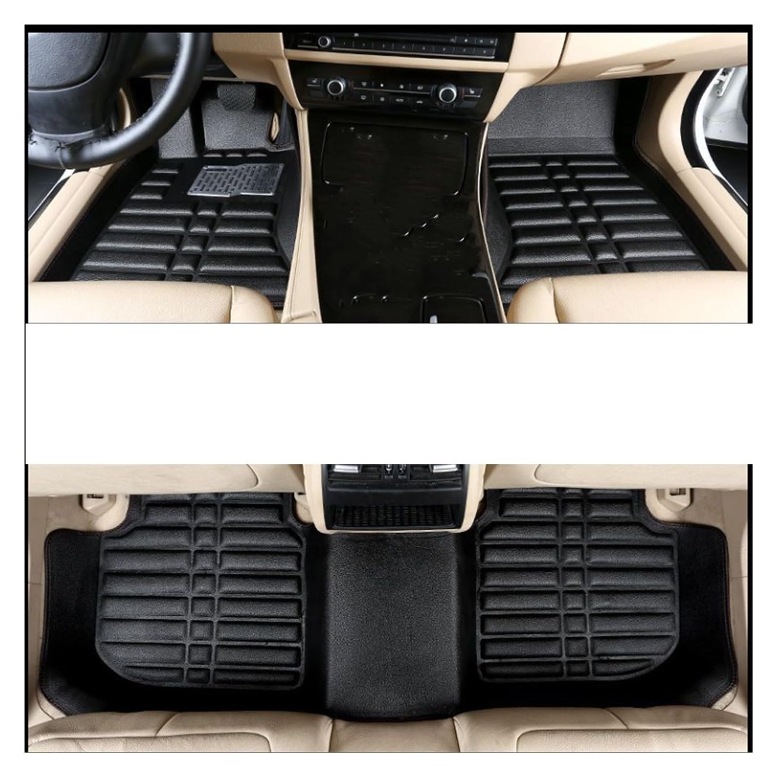 Automatten Für Toyota Für Corolla Für Kreuz Für Hybrid Für XG10 2022-2024 Fuß Innen Liner Teppich Pad Auto Leder Boden Matte Fussmatten Auto(Black) von DHDYJSA