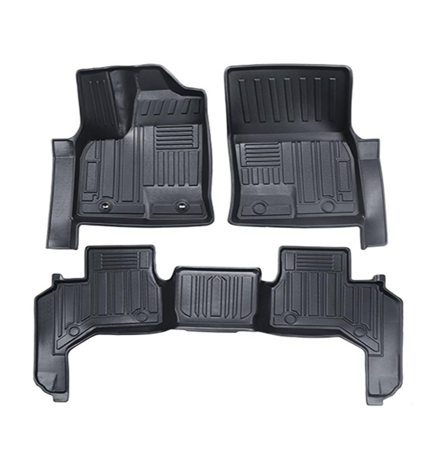 Automatten Für Toyota Für Land Für Cruiser Für Lc300 2022 Fuß Matte Auto Matten Material Wasserdicht Teppich Fussmatten Auto(LDH-5 Seats-Black) von DHDYJSA