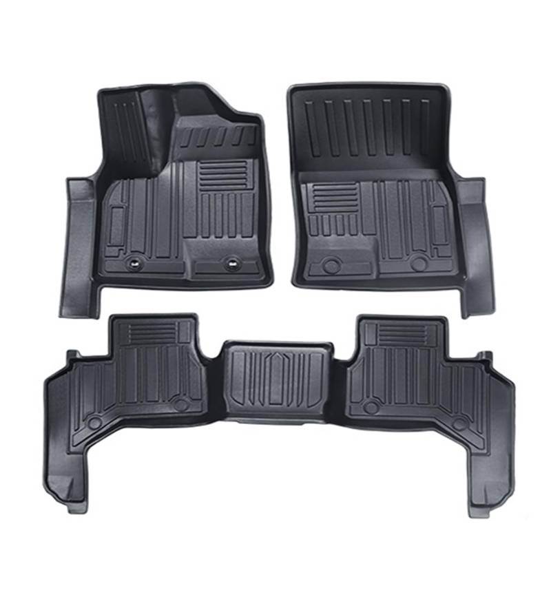 Automatten Für Toyota Für Land Für Cruiser Für Lc300 2022 Fuß Matte Auto Matten Material Wasserdicht Teppich Fussmatten Auto(LDH-5 Seats-Black) von DHDYJSA