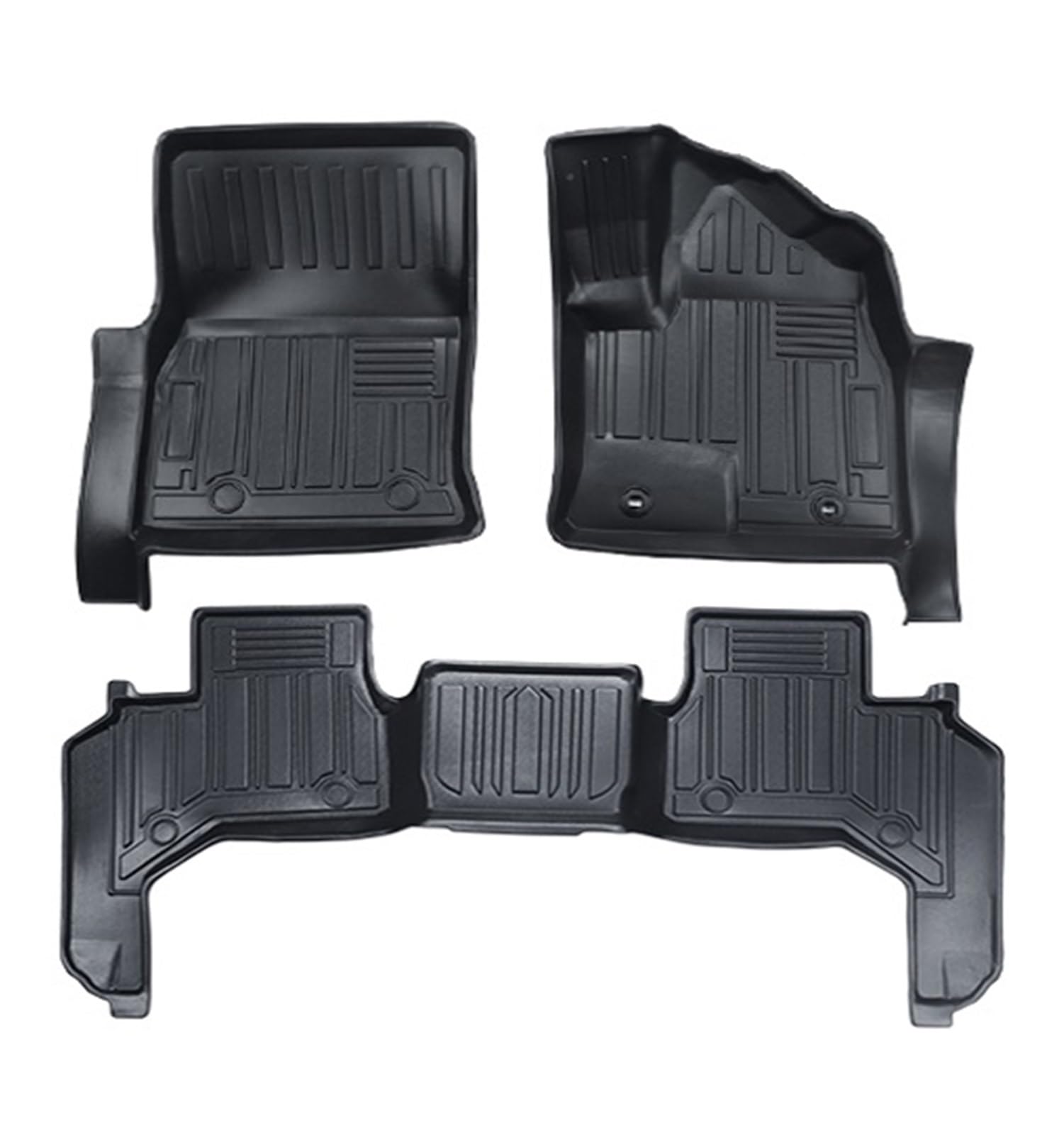 Automatten Für Toyota Für Land Für Cruiser Für Lc300 2022 Fuß Matte Auto Matten Material Wasserdicht Teppich Fussmatten Auto(RDH-5 Seats-Black) von DHDYJSA