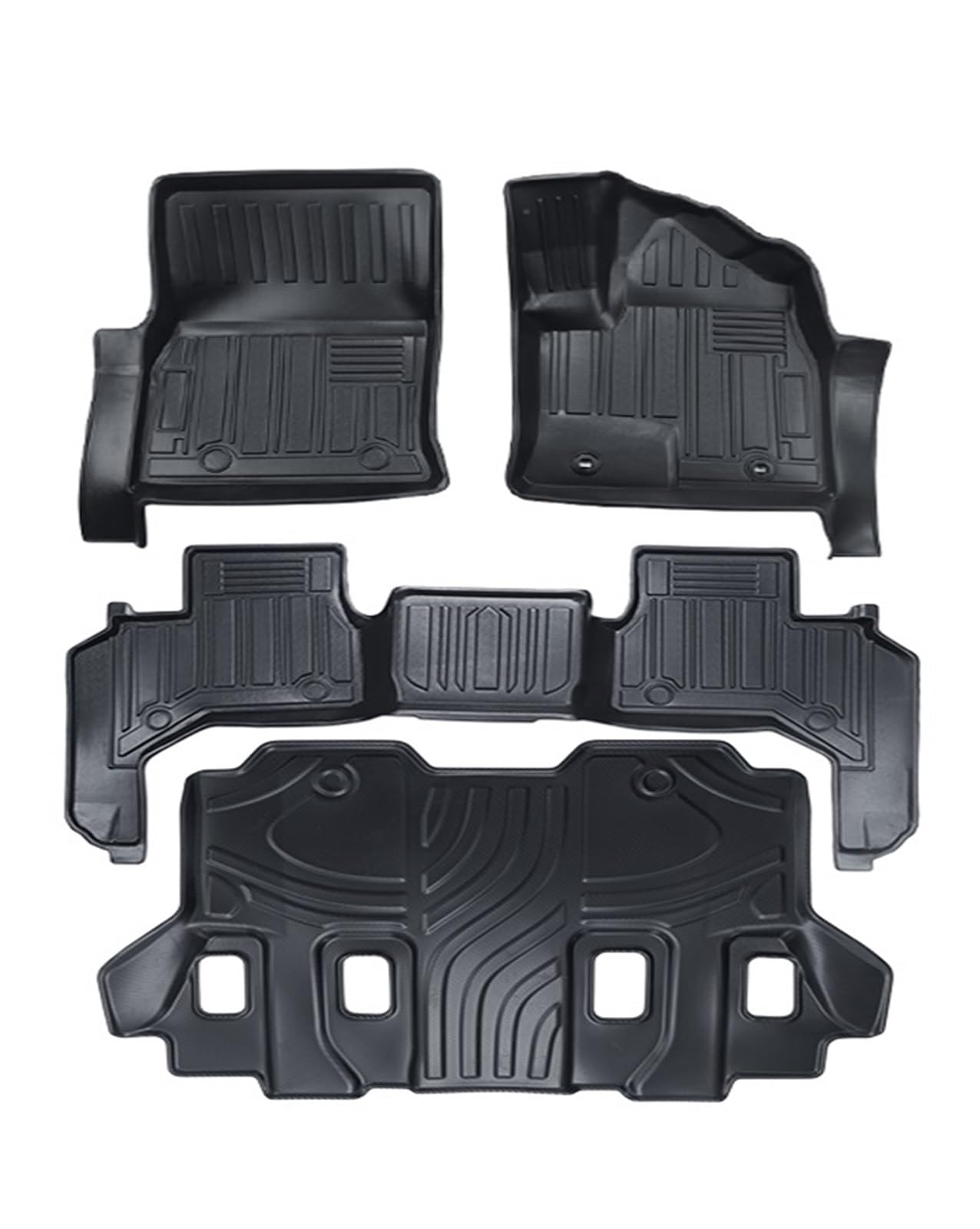 Automatten Für Toyota Für Land Für Cruiser Für Lc300 2022 Fuß Matte Auto Matten Material Wasserdicht Teppich Fussmatten Auto(RDH-7 Seats-Black) von DHDYJSA