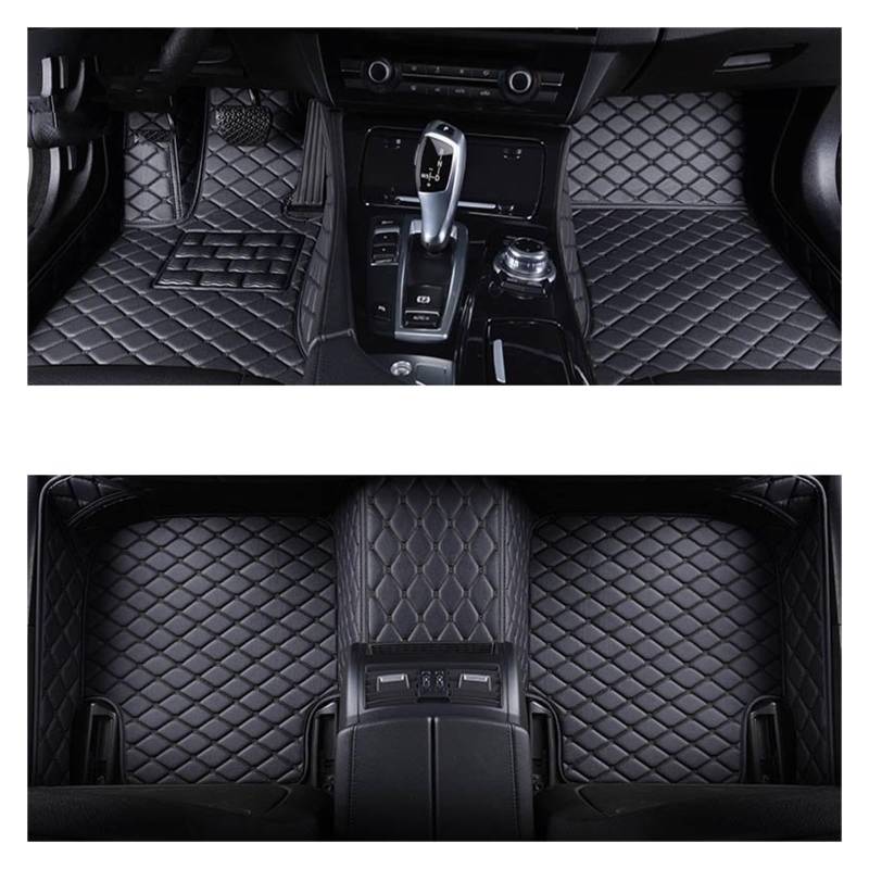 Automatten Maßgeschneiderte Auto-Fußmatten Für Volvo Für XC60 2008–2024 Auto-Teppiche Fußmatten Coche-Zubehör Fussmatten Auto(All Black,2018-2024) von DHDYJSA
