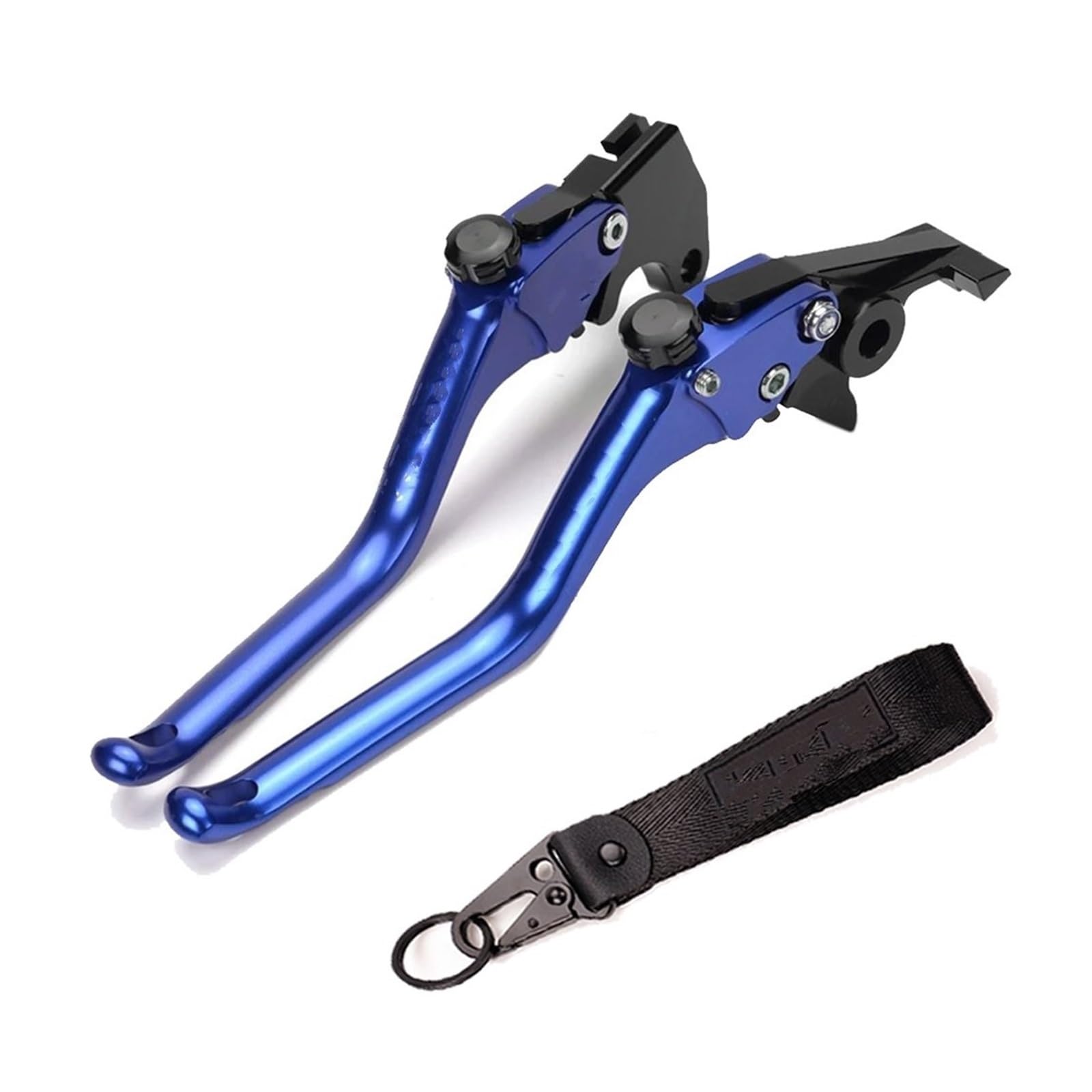 Bremshebel Motorrad Für CB750 Für Hornet 2023 Für CB 750 Motorradzubehör Schlüsselanhänger CNC-Griff Bremshebel Bremskupplungshebel(1 Set-Blue) von DHDYJSA