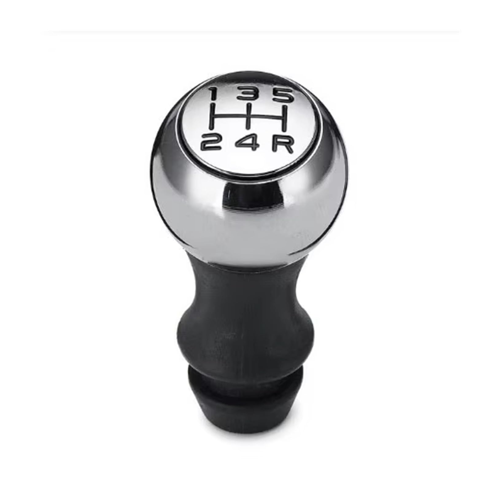 Schaltknauf 5-Gang-Auto MT Schaltknauf Hebel Schalthebel Griff Stick Für Peugeot 106 206 306 406 107 207 307 407 BX101577 Schaltgetriebe(Black Number Black R) von DHDYJSA