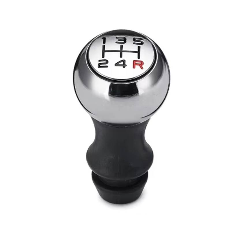 Schaltknauf 5-Gang-Auto MT Schaltknauf Hebel Schalthebel Griff Stick Für Peugeot 106 206 306 406 107 207 307 407 BX101577 Schaltgetriebe(Black Number red R) von DHDYJSA