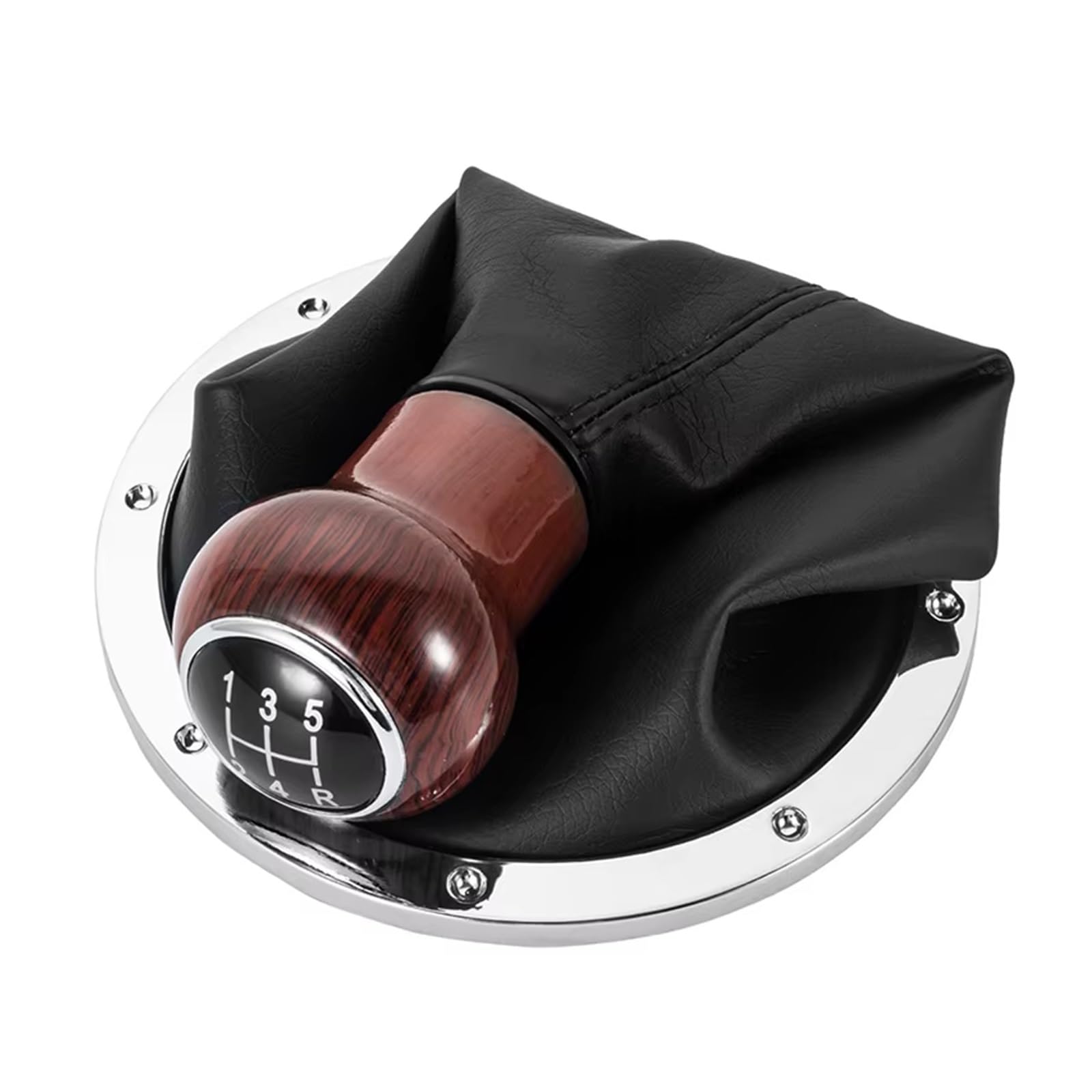 Schaltknauf 5 Gang Schaltknauf Aus PU Leder Mit Chromrahmen Und Holzmaserung Schalthebelmanschette Für Pointer Für Saveiro Für Parati 2004–2010 Schaltgetriebe Schaltknauf 5 Gang Schaltknauf Aus PU Leder Mit Chromrahmen Und Holzmaserung Schalthebelmanschette Für Pointer Für Saveiro Für Parati 2004–2010 Schaltgetriebe von DHDYJSA