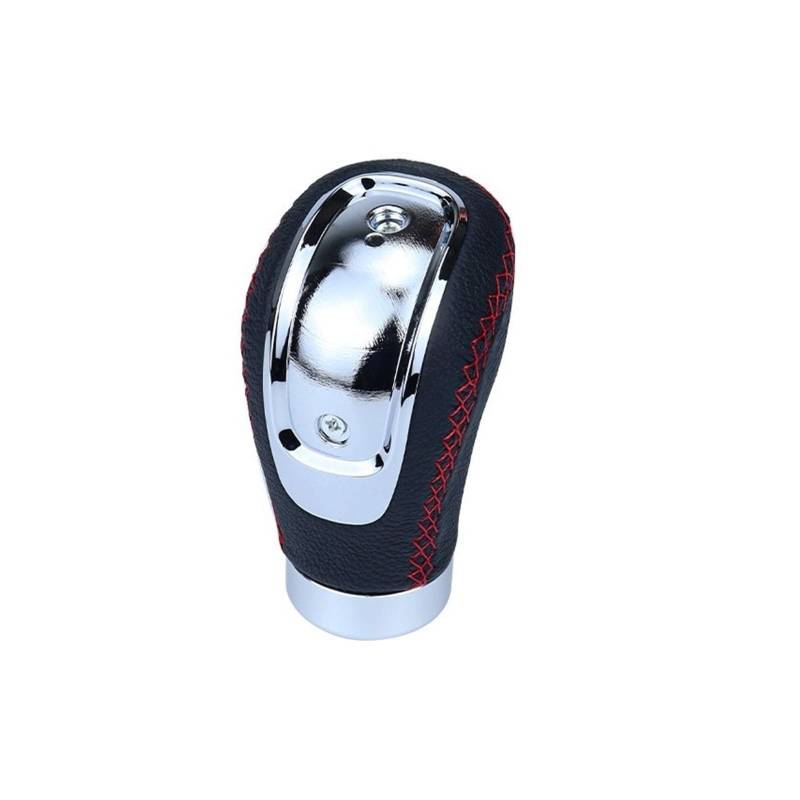 Schaltknauf 5- Oder 6-Gang-Schaltknauf Aus PU-Leder Für Manuelle Autos Schalthebelmanschette Schalthebel Mit Nähten Schaltknauf Für Manuelle Autos Schaltgetriebe(Red Line) von DHDYJSA