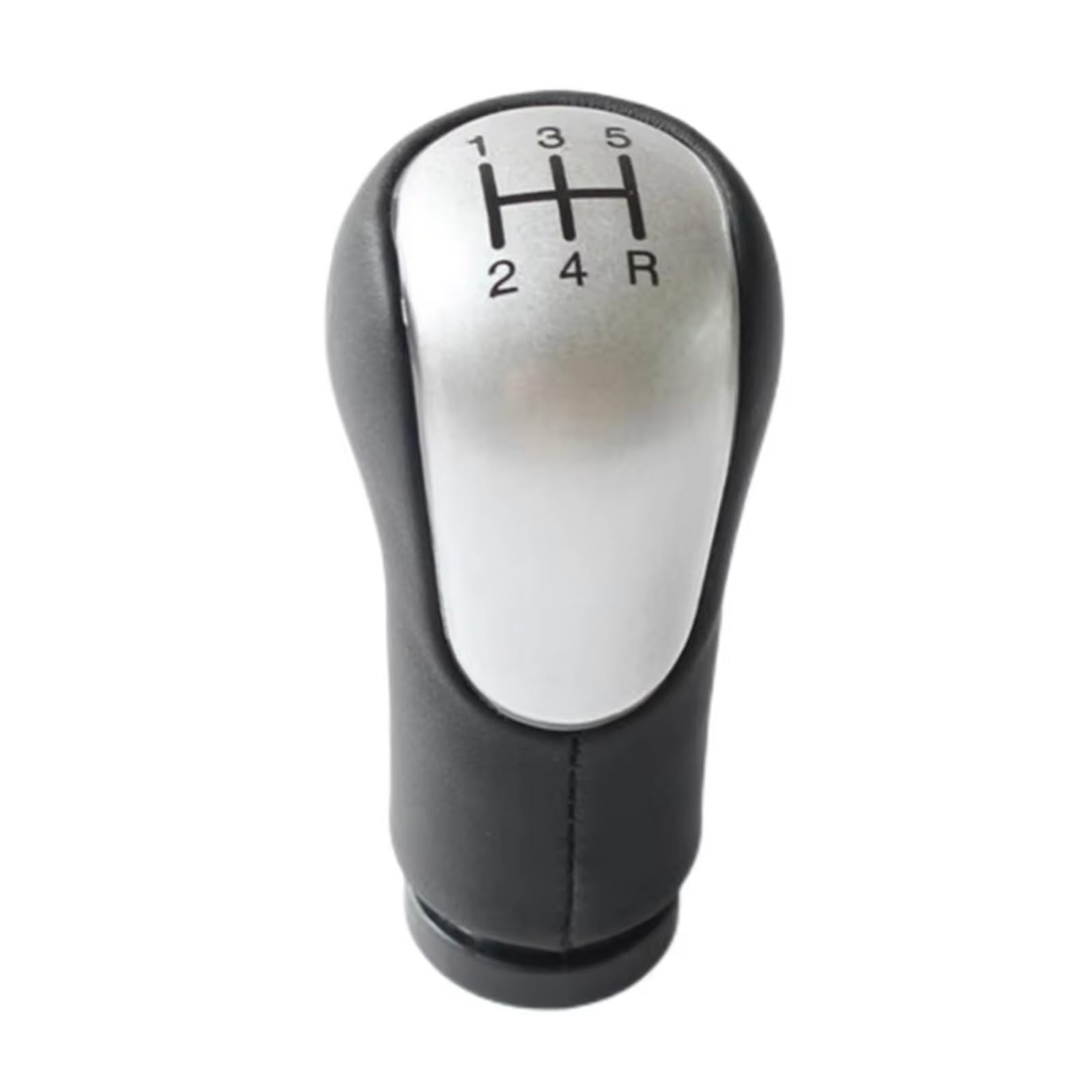 Schaltknauf 5 Oder 6 Gang Schaltknauf Schalthebelmanschette Abdeckung Für Fiesta Für MK6 Für Connect Für Fusion 2002 2003 2004 2005 2006 2007 2008 Schaltgetriebe(Silver Pen) von DHDYJSA