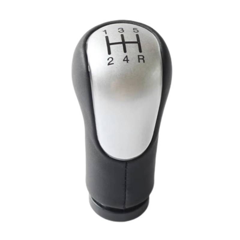Schaltknauf 5 Oder 6 Gang Schaltknauf Schalthebelmanschette Abdeckung Für Fiesta Für MK6 Für Connect Für Fusion 2002 2003 2004 2005 2006 2007 2008 Schaltgetriebe(Silver Pen) von DHDYJSA