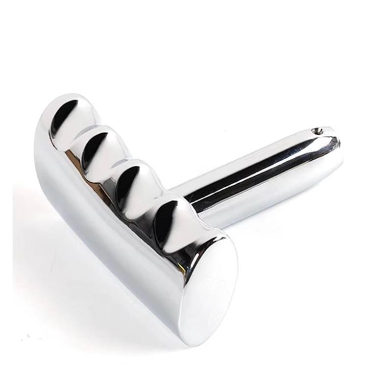 Schaltknauf Aluminiumlegierung T-Griff Schalthebel Schaltknauf Schalthebel Für Dodge Für Charger Für Challenger Für Compass Schwarz Schaltgetriebe(Silver) von DHDYJSA