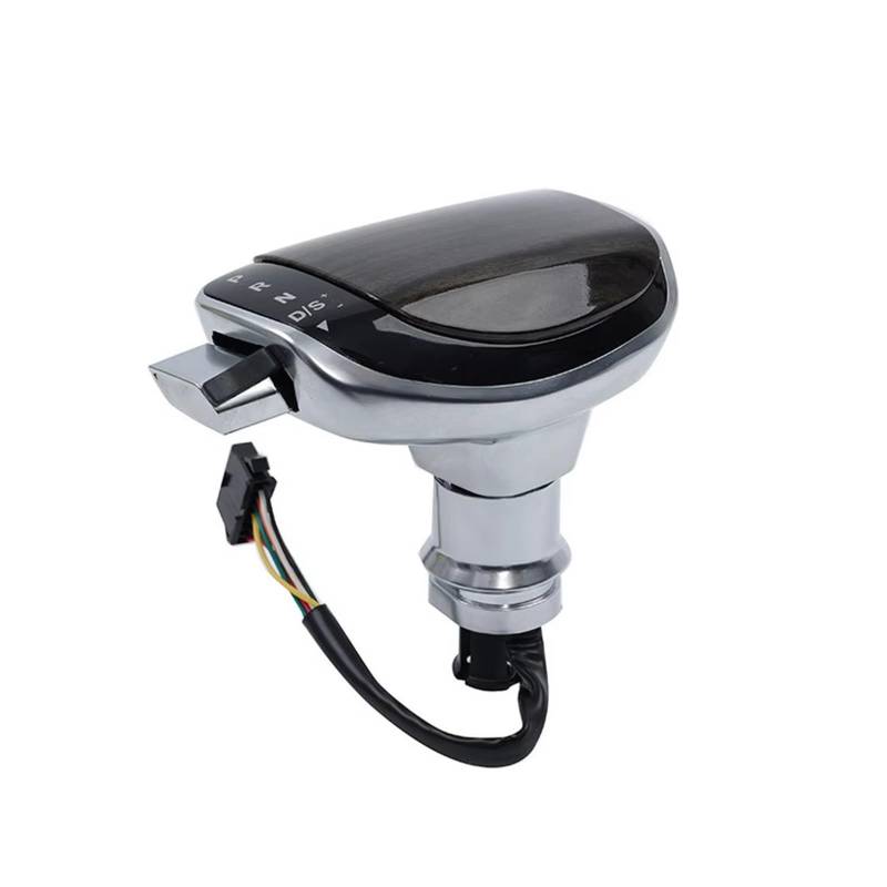 Schaltknauf Carbon Automatische Schaltknauf at Elektronische Schalthebel Handball Für MK6 Für MK7 Für Jetta Für MK6 Schaltgetriebe(Woodgrain whitelight) von DHDYJSA