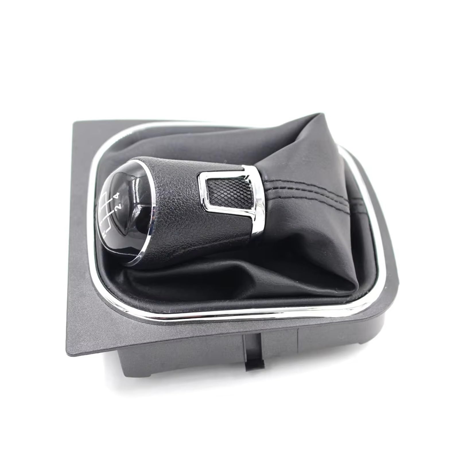Schaltknauf Für MK5 Für GTI Für GTD Für R32 2004-2008 Manueller Schaltknauf Schalthebelmanschette Schaltgetriebe(5 Speed Black Thread) von DHDYJSA