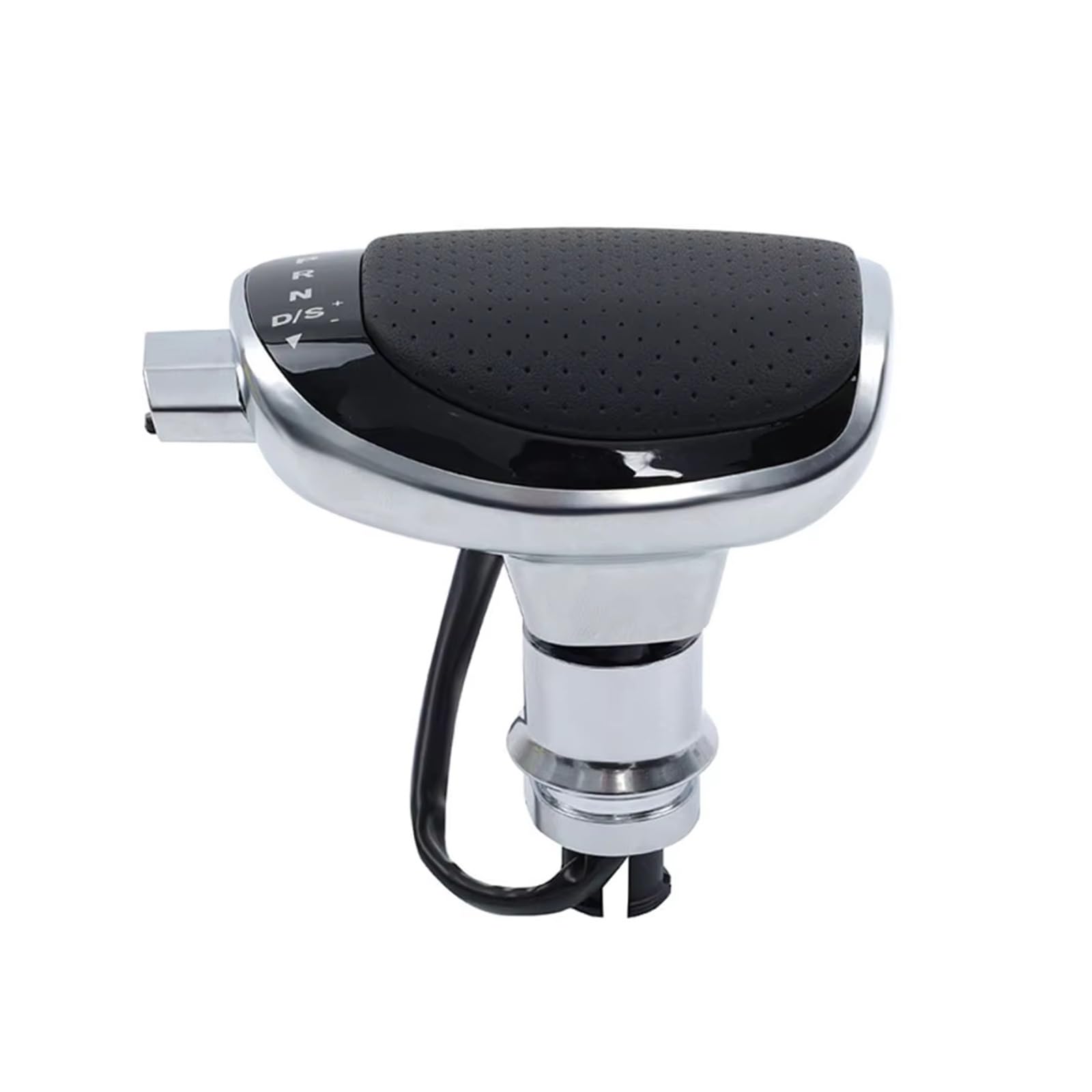 Schaltknauf Leder at Elektronische Anzeige Schaltknauf Schalthebel Handball Für Jetta Für MK5 Für MK6 Für Polo Schaltgetriebe(No Hole Red Light) von DHDYJSA
