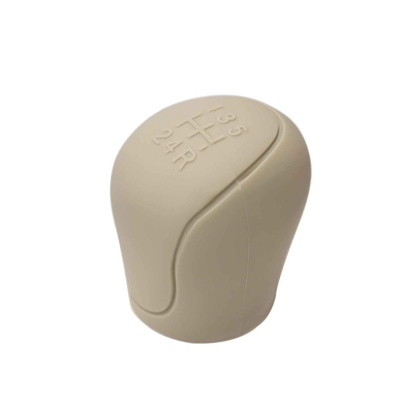 Schaltknauf Silikon-Schaltknauf-Abdeckung Für Die Handbremse Rutschfester Griff Schutzhülle Für Autos Schalthebelmanschetten Auto-Innenausstattung Schaltgetriebe(Beige knob Cover) von DHDYJSA