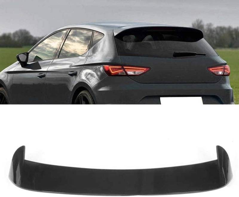 Auto Heckspoiler Spoiler Für SEAT Leon 5F Mk3 5 Door 2013-2020, Kratzfeste Kofferraumspoiler HeckflüGel, Dachspoiler, AußEn Styling ZubehöR von DHONDT