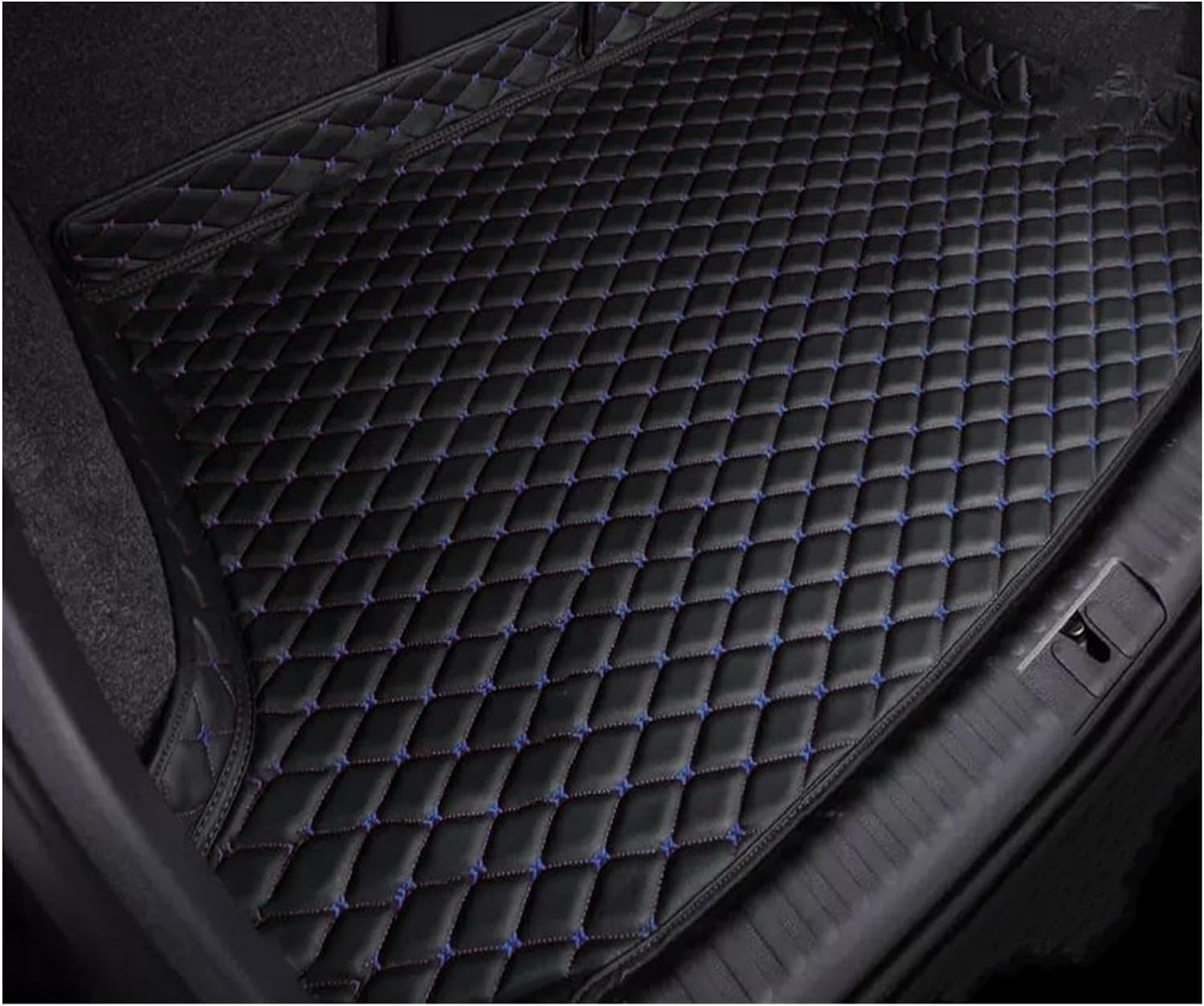 Auto Kofferraummatte Für Audi A6 Avant 4A 4B 4F 4G C8, rutschfest Wasserdicht Kratzfest, Kofferraum-Schutzmatte Fahrzeugteppich,Blackblue von DHONDT