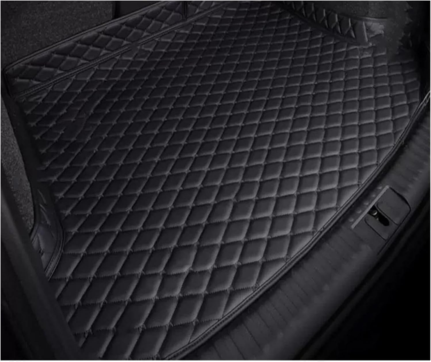 Auto Kofferraummatte Für Ford Mondeo Mk4 2007-2014, rutschfest Wasserdicht Kratzfest, Kofferraum-Schutzmatte Fahrzeugteppich,Black von DHONDT