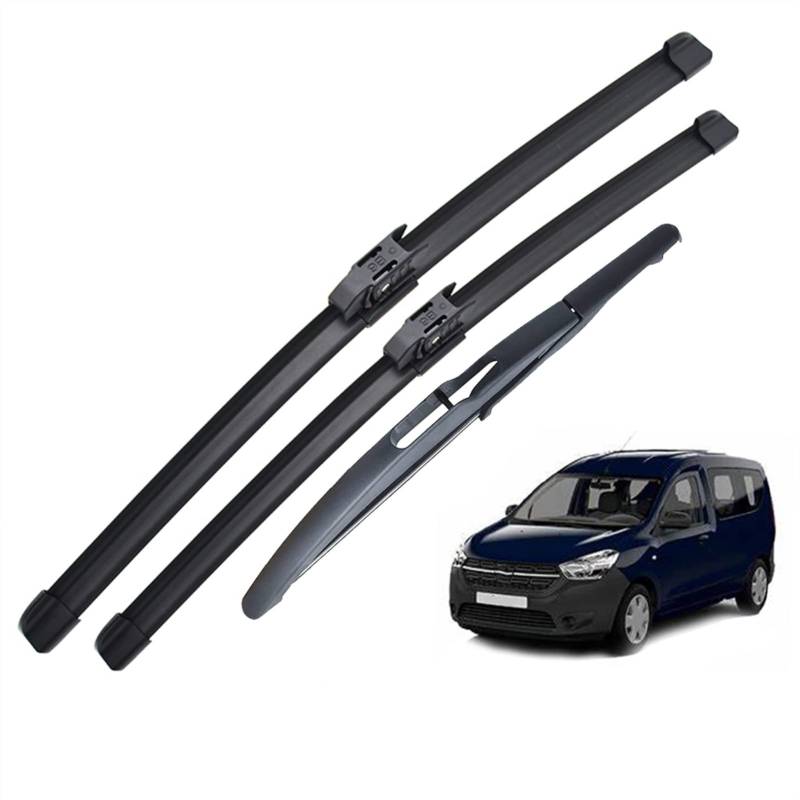 DHWUIASF Scheibenwischer Vorne Und Hinten Wischerblätter Für Renault Für Dacia Für Dokker 2016 2017 2018 2019 2020 Windschutzscheibe Windschutzscheibe Fenster 22 "16" 10 " von DHWUIASF