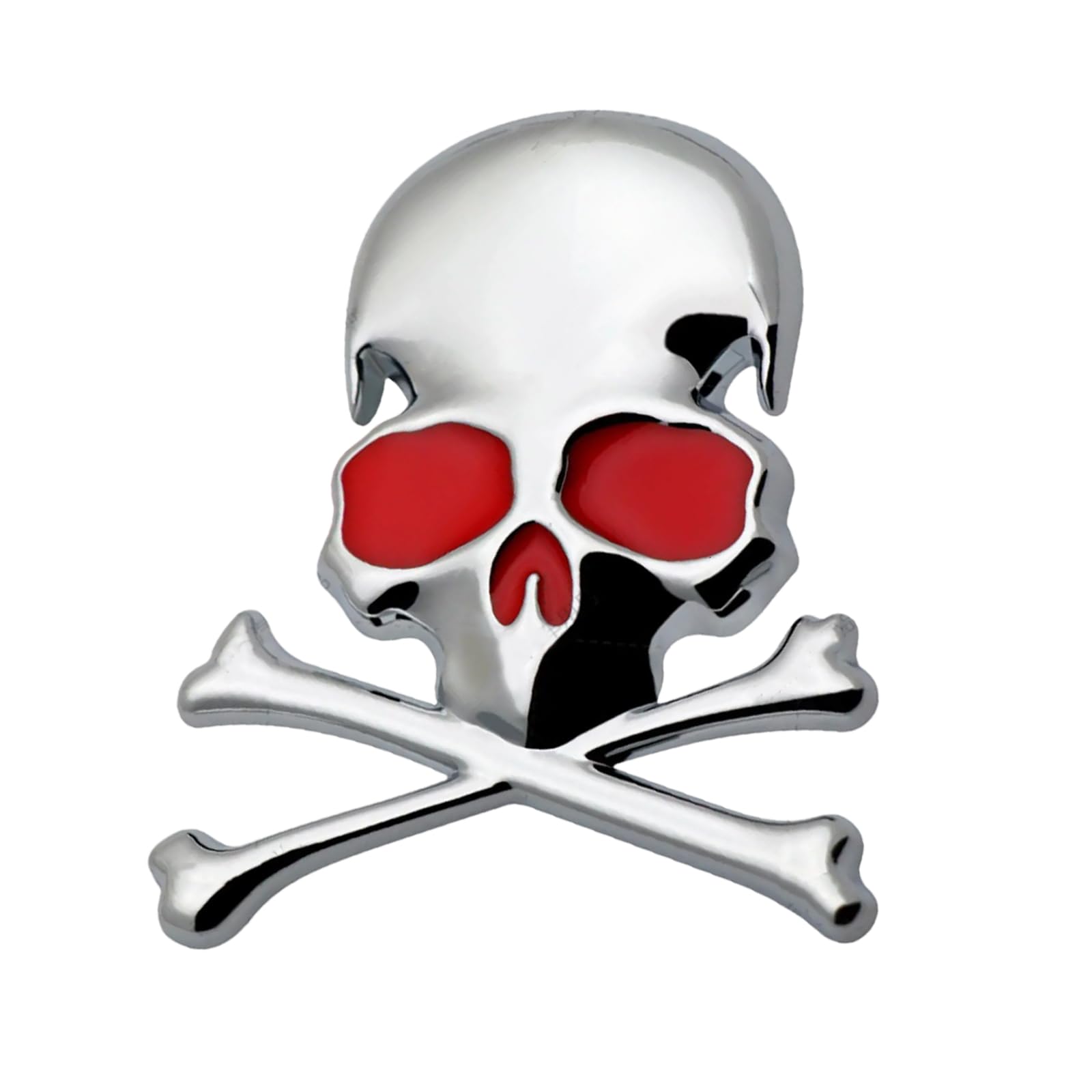 DIDILLX 3D-Totenkopf-Metall-Embleme, personalisiert, Skelett-Designs, Totenkopf, gekreuzte Knochen, Metall-Aufkleber für Auto und Motorräder DIDILLX 3D-Totenkopf-Metall-Embleme, personalisiert, Skelett-Designs, Totenkopf, gekreuzte Knochen, Metall-Aufkleber für Auto und Motorräder von DIDILLX