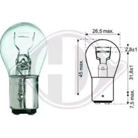 DIEDERICHS Glühlampe, Brems-/Schlußlicht P21/5W LID10050  VW,AUDI,MERCEDES-BENZ,Golf IV Schrägheck (1J1) von DIEDERICHS