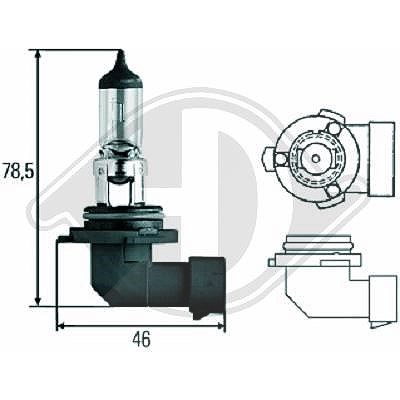 Diederichs Glühlampe, Fernscheinwerfer [Hersteller-Nr. LID10025] für Alfa Romeo, Alpina, Audi, BMW, Cadillac, Chevrolet, Chrysler, Citroën, Daihatsu, von DIEDERICHS