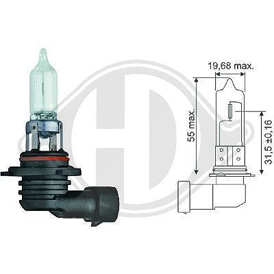 Diederichs Glühlampe, Fernscheinwerfer [Hersteller-Nr. LID10026] für Alfa Romeo, Alpina, Audi, BMW, Cadillac, Chevrolet, Chrysler, Citroën, Daihatsu, von DIEDERICHS