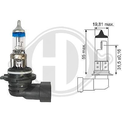 Diederichs Glühlampe, Fernscheinwerfer [Hersteller-Nr. LID10069] für Alpina, BMW, Cadillac, Chevrolet, Chrysler, Daihatsu, Dodge, Ford, Honda, Hyundai von DIEDERICHS