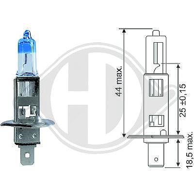 Diederichs Glühlampe, Fernscheinwerfer [Hersteller-Nr. LID10062] für Abarth, Alfa Romeo, Alpina, Audi, BMW, Chevrolet, Chrysler, Citroën, Dacia, Daiha von DIEDERICHS