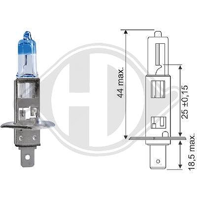Diederichs Glühlampe, Fernscheinwerfer [Hersteller-Nr. LID10065] für Abarth, Alfa Romeo, Alpina, Audi, BMW, Chevrolet, Chrysler, Citroën, Dacia, Daewo von DIEDERICHS