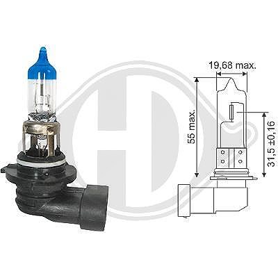 Diederichs Glühlampe, Fernscheinwerfer [Hersteller-Nr. LID10068] für Alfa Romeo, Alpina, Audi, BMW, Cadillac, Chevrolet, Chrysler, Citroën, Daihatsu, von DIEDERICHS