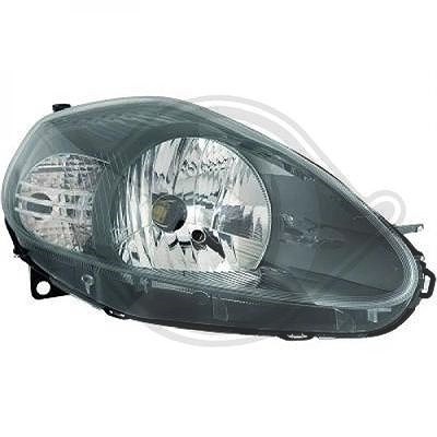 Diederichs Hauptscheinwerfer [Hersteller-Nr. 3456180] für Abarth, Fiat von DIEDERICHS
