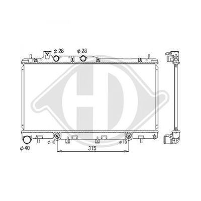 Diederichs Kühler, Motorkühlung [Hersteller-Nr. DCM3046] für Subaru von DIEDERICHS