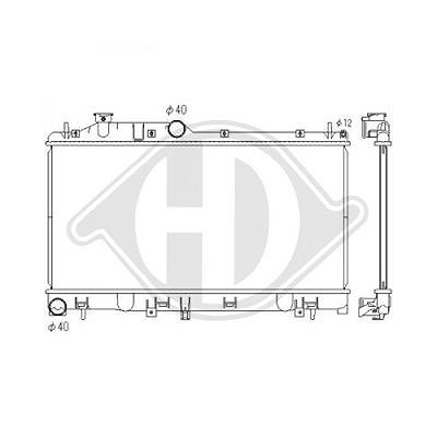 Diederichs Kühler, Motorkühlung [Hersteller-Nr. DCM3044] für Subaru von DIEDERICHS