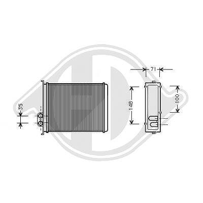 Diederichs Wärmetauscher, Innenraumheizung [Hersteller-Nr. DCM1260] für Volvo von DIEDERICHS