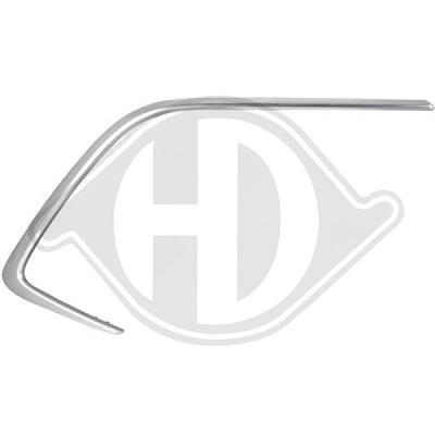 Diederichs Zier-/Schutzleiste, Stoßfänger [Hersteller-Nr. 6661064] für Toyota von DIEDERICHS