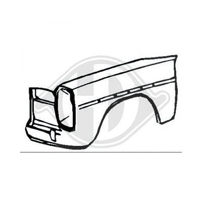 Diederichs Kotflügel [Hersteller-Nr. 1610006] für Mercedes-Benz von DIEDERICHS
