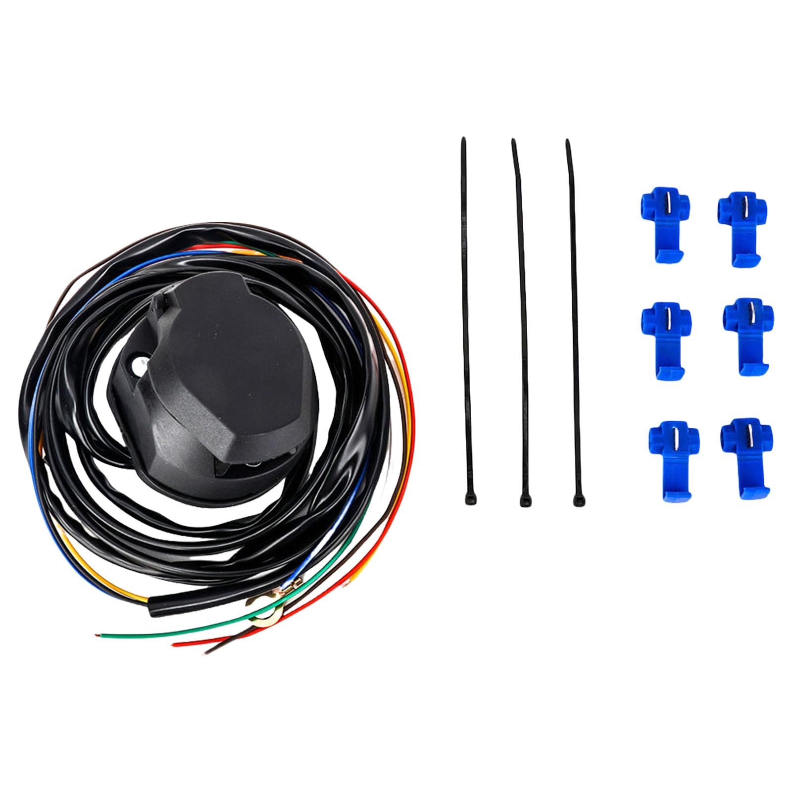 DIEKE Hohe Haltbarkeit, 7-poliger Anhängerlichtstecker mit einfacher Installation für problemlose Einrichtung, sichere und stabile Verbindung DIEKE Hohe Haltbarkeit, 7-poliger Anhängerlichtstecker mit einfacher Installation für problemlose Einrichtung, sichere und stabile Verbindung von DIEKE