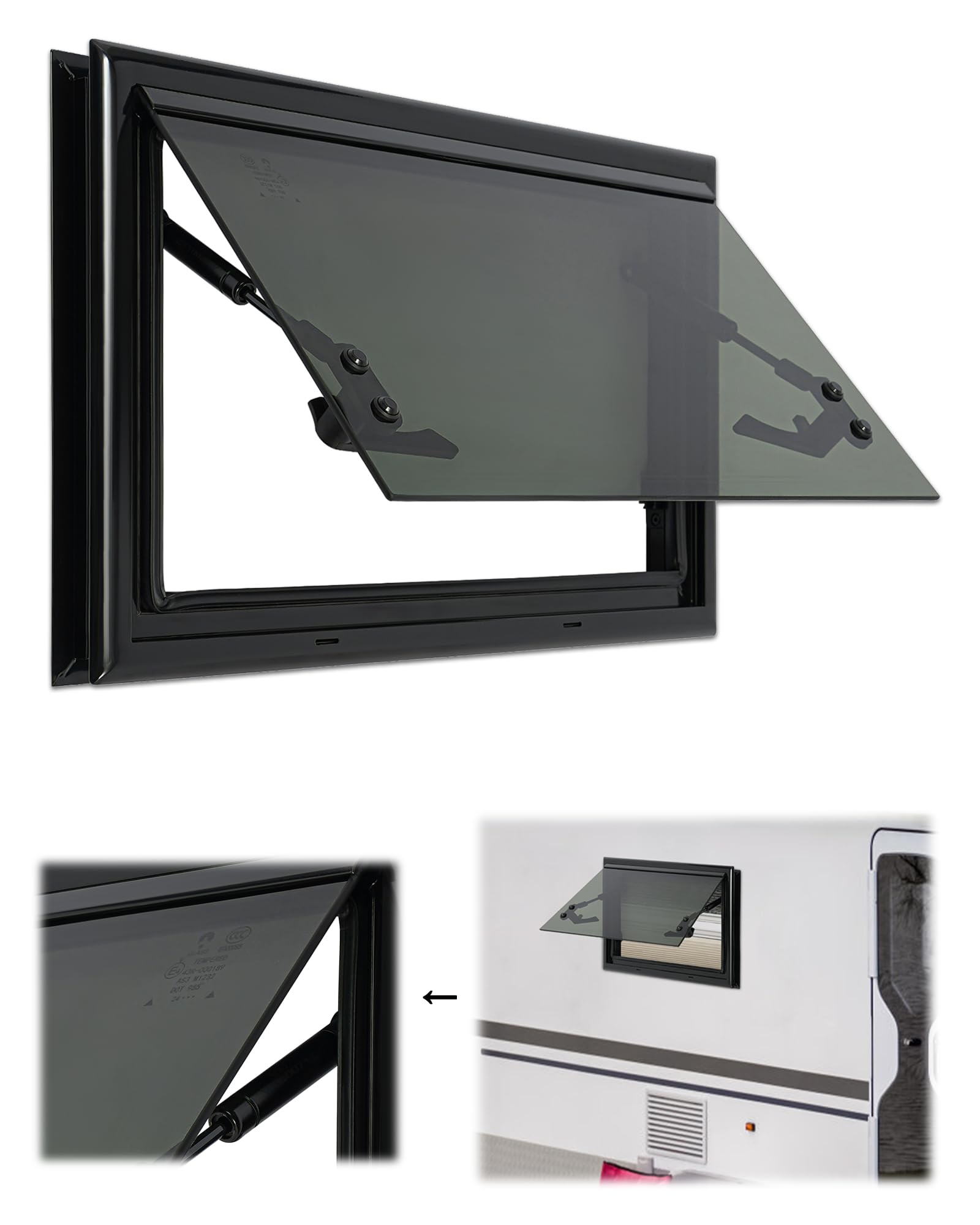 Ausstellfenster 500x300mm Wohnwagen Fenster E4 Wohnmobilfenster 85° Camper Wohnmobil Fenster mit fliegengitter und Rollo, Wohnmobil Seitenfenster Externes Push Fenster für Wohnwagen Van Camper Ausstellfenster 500x300mm Wohnwagen Fenster E4 Wohnmobilfenster 85° Camper Wohnmobil Fenster mit fliegengitter und Rollo, Wohnmobil Seitenfenster Externes Push Fenster für Wohnwagen Van Camper von DIFU