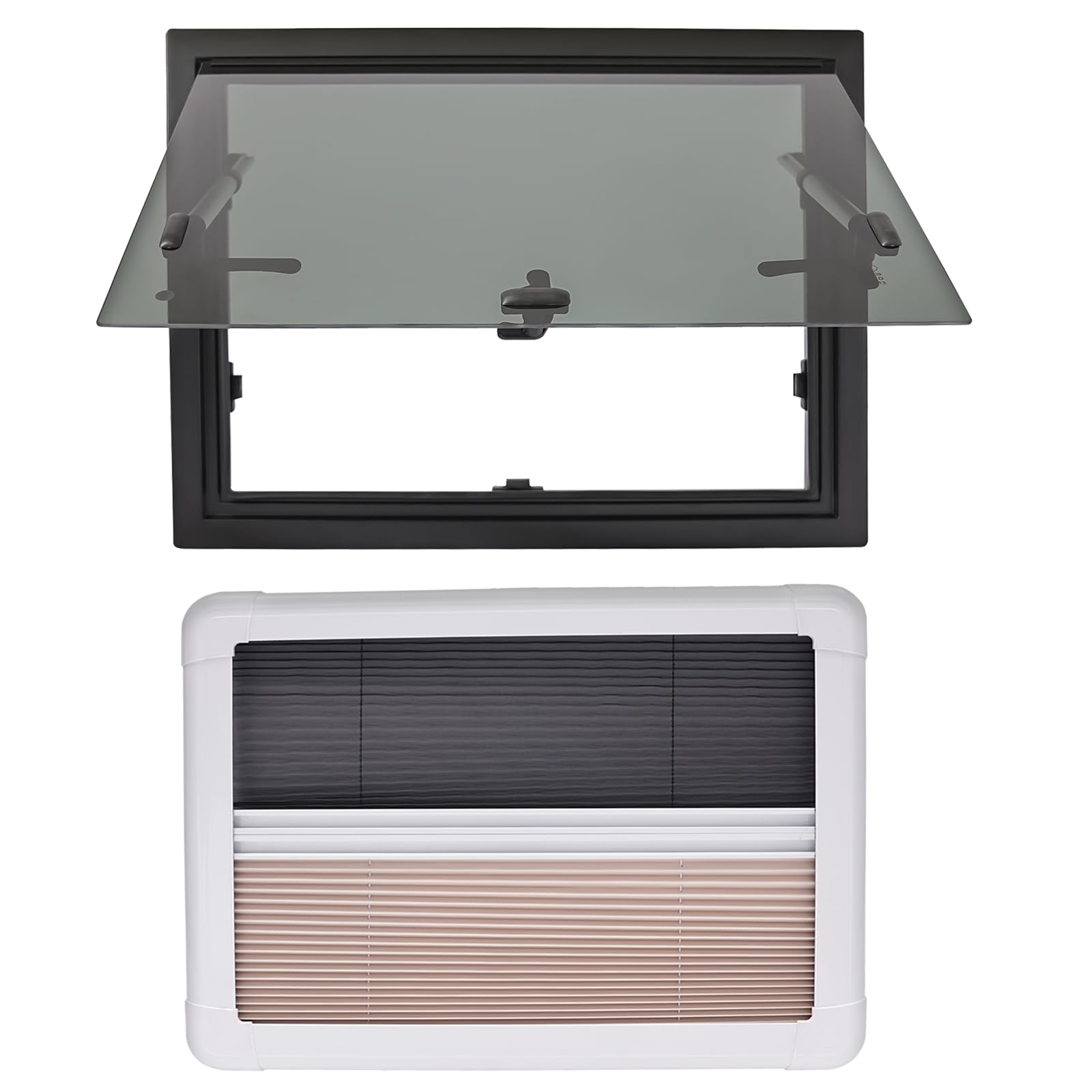Wohnmobilfenster 450x600mm Wohnwagen Fenster 65° Camper Wohnmobil Fenster mit fliegengitter und integriertem Rollo, AusstellfensterExternes Push Wohnmobil Seitenfenster für Wohnwagen Van Camper Wohnmobilfenster 450x600mm Wohnwagen Fenster 65° Camper Wohnmobil Fenster mit fliegengitter und integriertem Rollo, AusstellfensterExternes Push Wohnmobil Seitenfenster für Wohnwagen Van Camper von DIFU