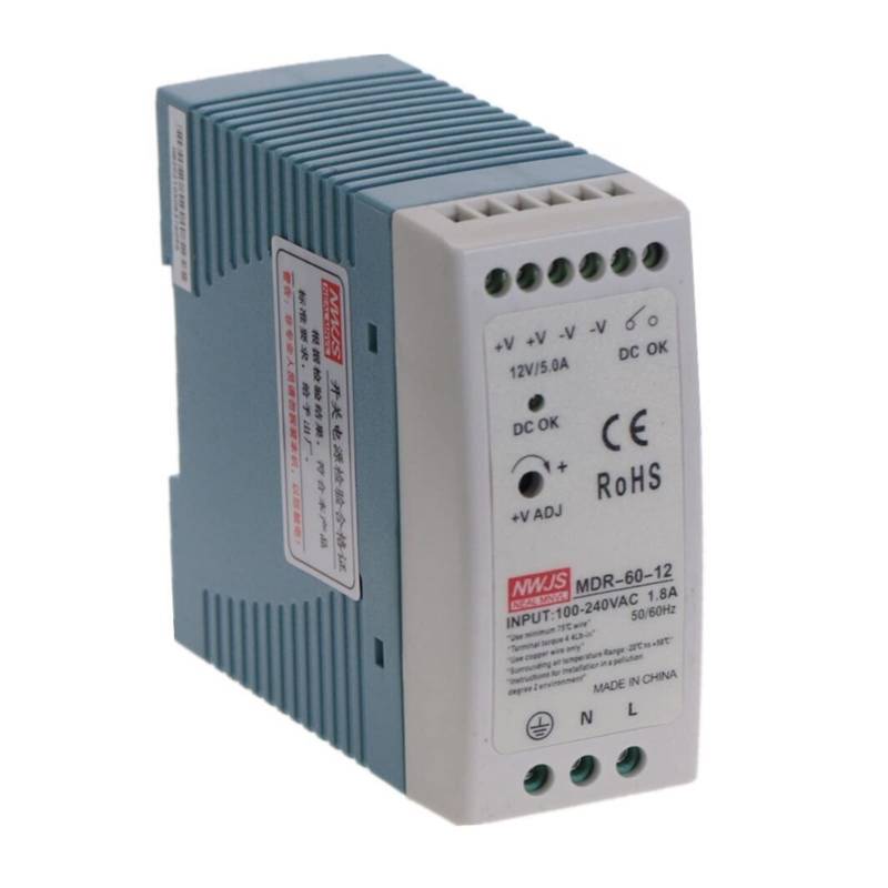 Linear Geregeltes Netzteil, MDR-60 60W Single-Ausgang 5V 12V 15V 24V DIN-Schiene Schaltnetzteil Ac/dc.(12V) von DIGNIFE