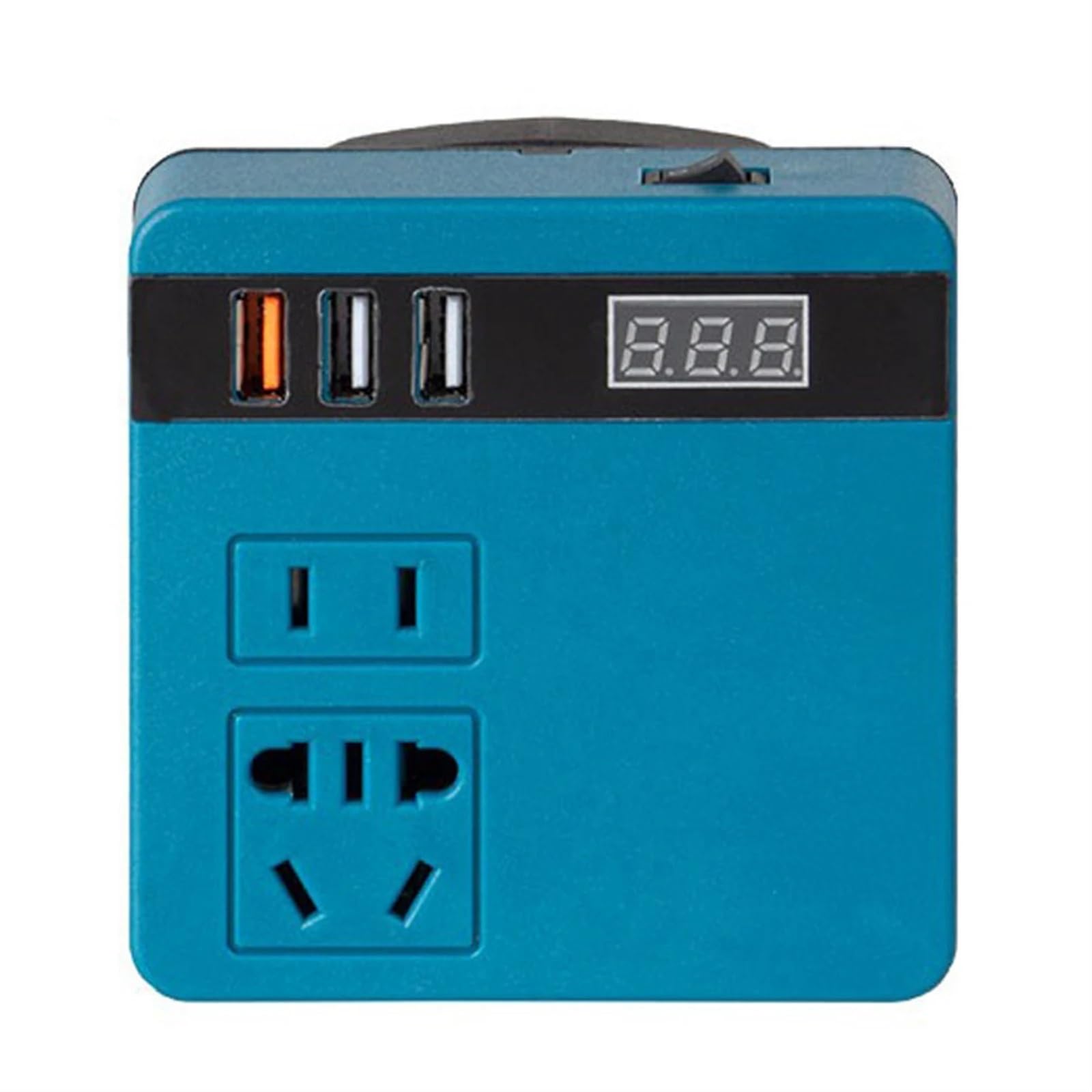 Solarwechselrichter, 120W lithium-batterie wechselrichter DC zu AC wechselrichter Drei schnittstellen optional wechselrichter außen betrieb(Blue) von DIGNIFE